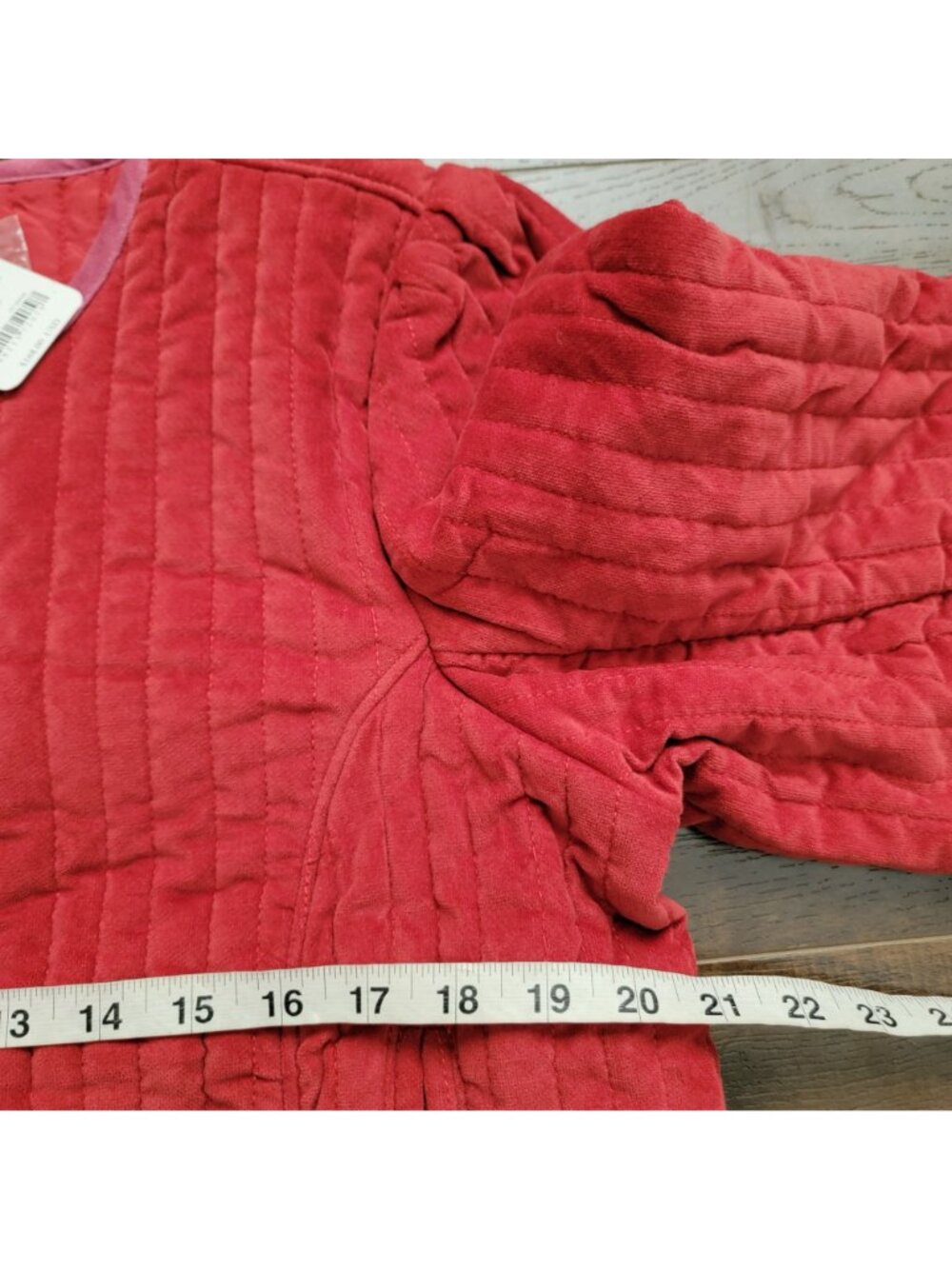 Free People Natalia Quilted Jacket Cottagecore Country Festival Red Womens M - Picture 6 of 8